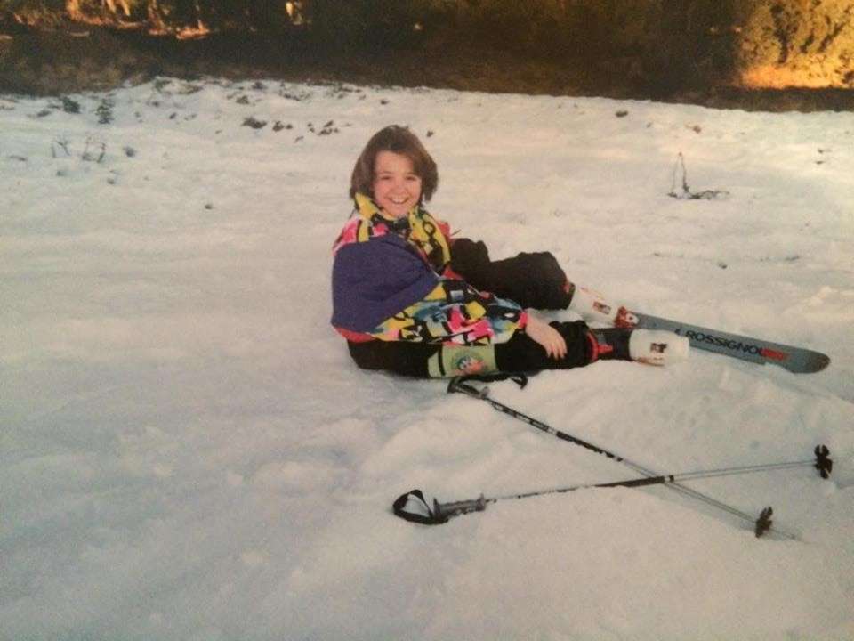 skiing
